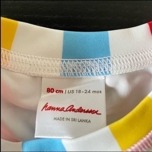 Hanna Andersson NWT Girls Long Sleeve Rash Guard. Size 18-24 M - Picture 3 of 4